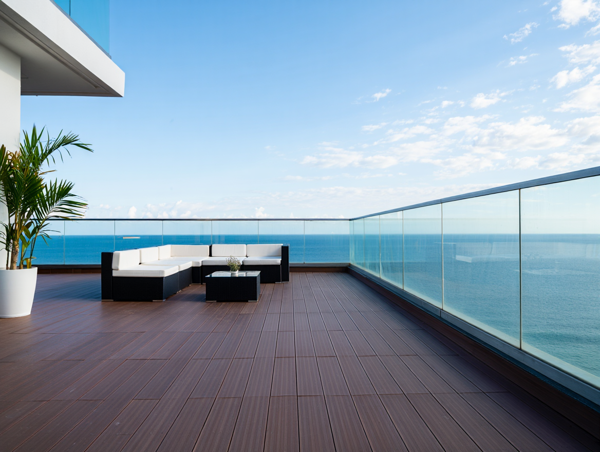 Barandal de Balcón de Vidrio Templado - Vistas panorámicas sin obstrucción, resistente a intemperie para terrazas y balcones