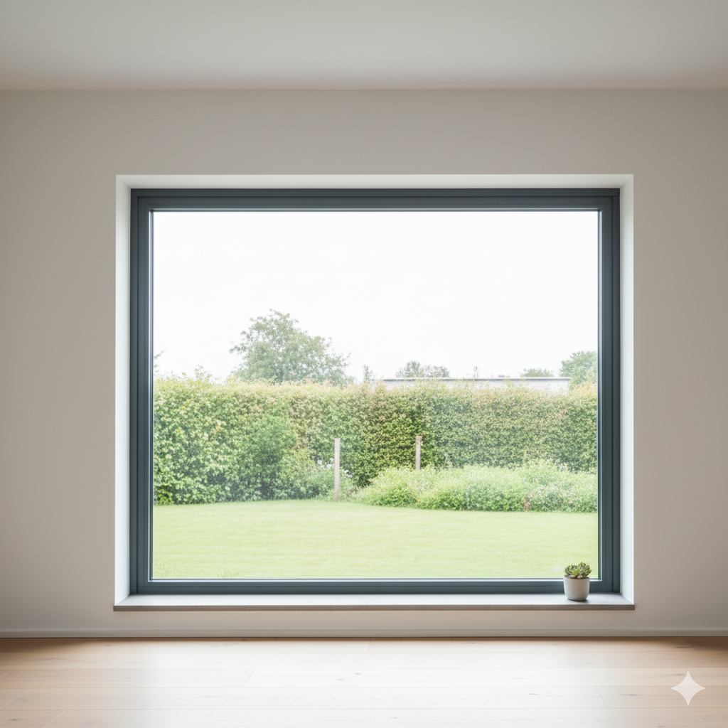 Ventana de Aluminio Fija con Puente Térmico - Grandes superficies acristaladas para fachadas modernas con aislamiento superior